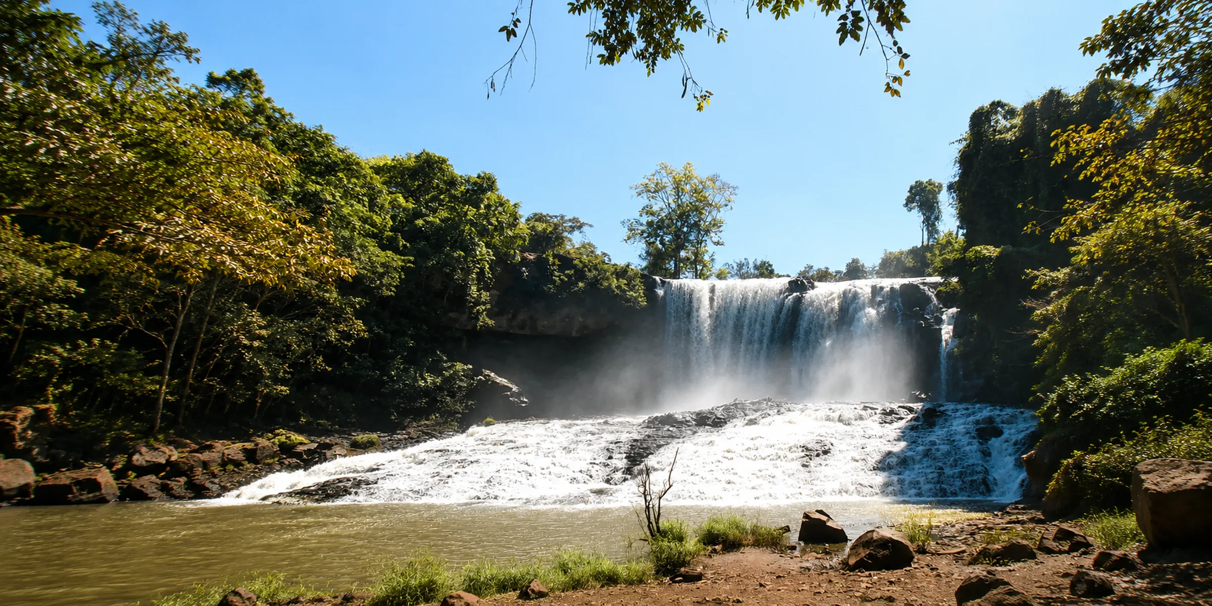 Chrey Thom Waterfall in Mondulkiri